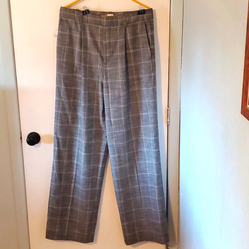 Sky High rise and LONG length  Gap trousers